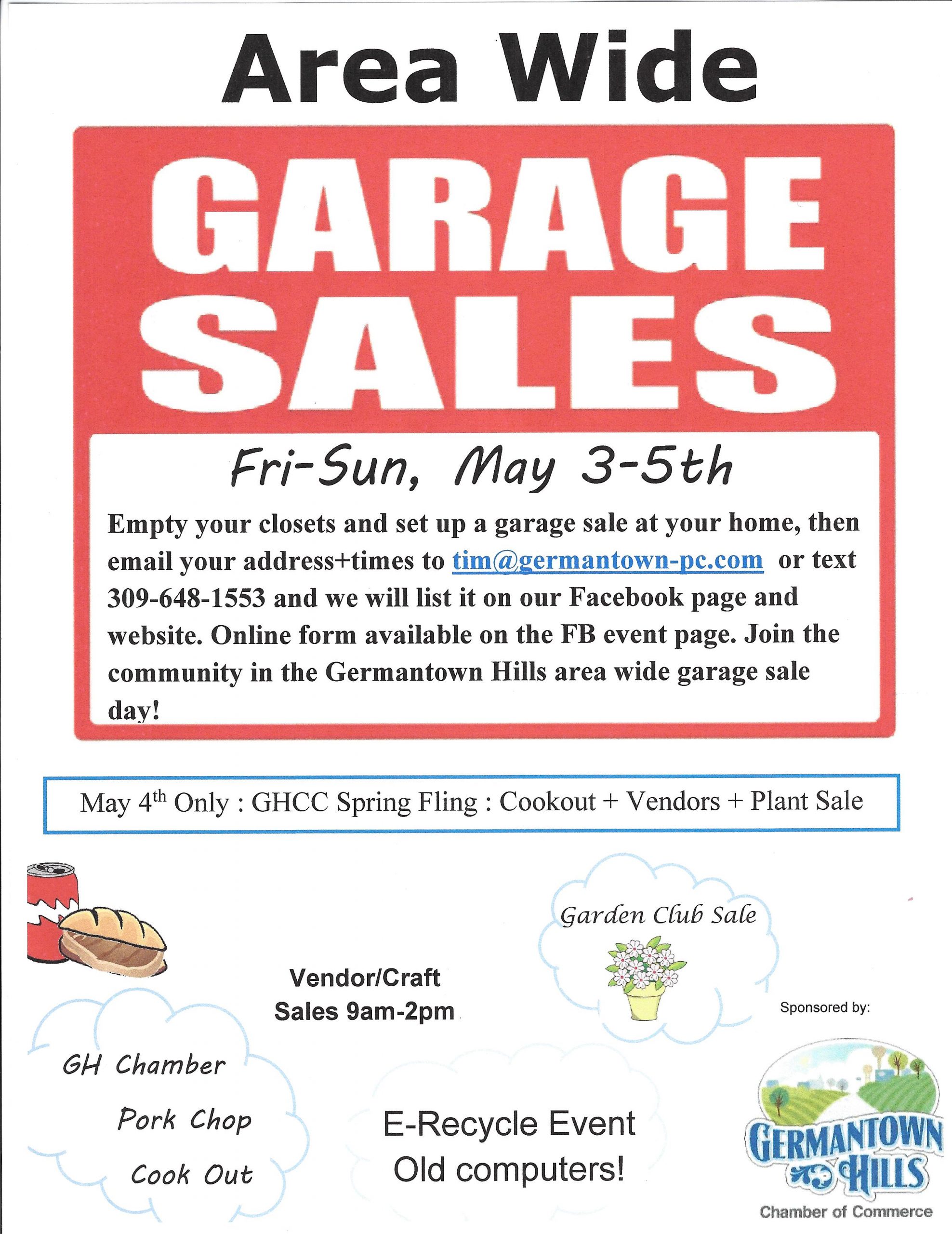 Garage Sale 2019 flyer